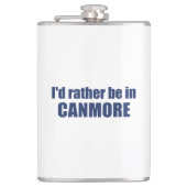 Ik zou liever in Canmore zijn Heupfles (Voorkant)