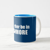 Ik zou liever in Canmore zijn Tweekleurige Koffiemok (Voorkant rechts)