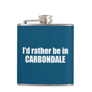 Ik zou liever in Carbondale Colorado zijn Heupfles