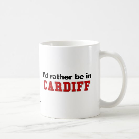 Ik zou liever in Cardiff zijn Koffiemok (Rechts)