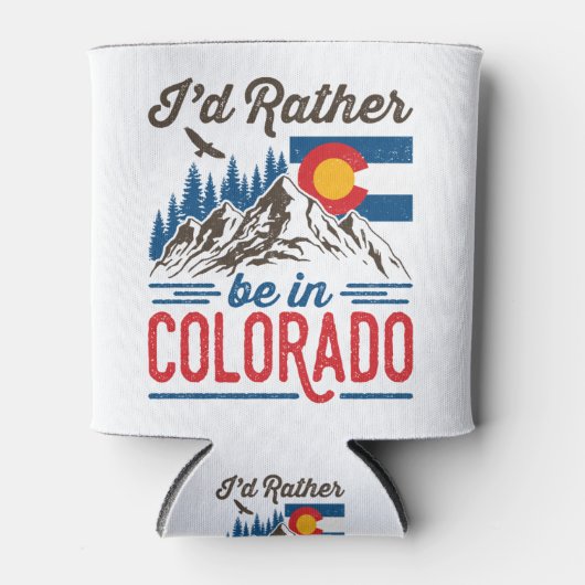 Ik zou liever in Colorado zijn Blikjeskoeler (Voorkant)