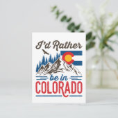 Ik zou liever in Colorado zijn Briefkaart (Staand voorkant)