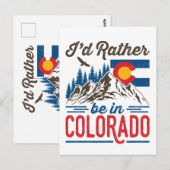 Ik zou liever in Colorado zijn Briefkaart (Voorkant / Achterkant)