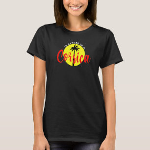 Ik zou liever in Corsica zijn - strand Vacation Bl T-shirt