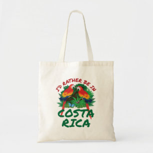 Ik zou liever in Costa Rica Vacation Souvenir zijn Tote Bag