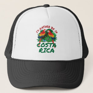 Ik zou liever in Costa Rica Vacation Souvenir zijn Trucker Pet