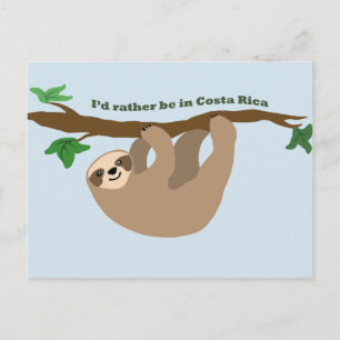 Ik zou liever in Costa Rica zijn Briefkaart
