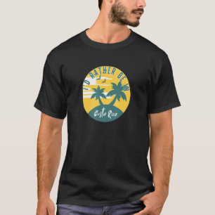 Ik zou liever in Costa Rica zijn met zonnebrand G T-shirt