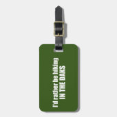 Ik zou liever in de Adirondacks wandelen Bagagelabel (Voorkant verticaal)