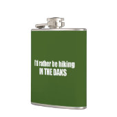 Ik zou liever in de Adirondacks wandelen Heupfles (Links)