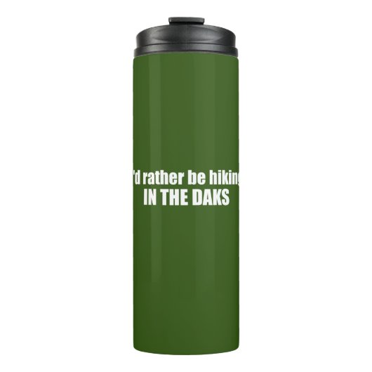 Ik zou liever in de Adirondacks wandelen Thermosbeker (Voorkant)