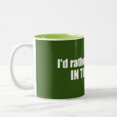 Ik zou liever in de Adirondacks wandelen Tweekleurige Koffiemok (Links)