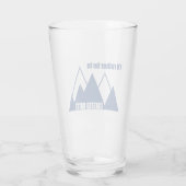 Ik zou liever in de bergen van Butte Colorado zijn Glas (Achterkant)