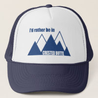 Ik zou liever in de bergen van Butte Colorado zijn