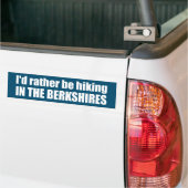 Ik zou liever in de Berkshires gaan wandelen Bumpersticker (Op Truck)