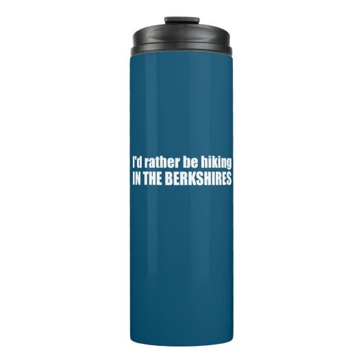 Ik zou liever in de Berkshires gaan wandelen Thermosbeker (Voorkant)