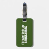 Ik zou liever in de Berkshires zijn Bagagelabel (Achterkant verticaal)