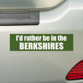 Ik zou liever in de Berkshires zijn Bumpersticker (Op auto)