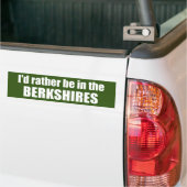 Ik zou liever in de Berkshires zijn Bumpersticker (Op Truck)