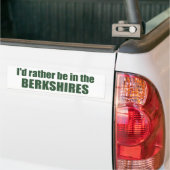 Ik zou liever in de Berkshires zijn Bumpersticker (Op Truck)