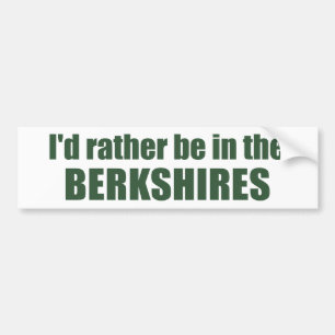 Ik zou liever in de Berkshires zijn Bumpersticker