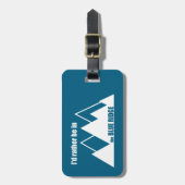 Ik zou liever in de Blue Ridge Mountains zijn Bagagelabel (Voorkant verticaal)