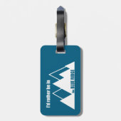 Ik zou liever in de Blue Ridge Mountains zijn Bagagelabel (Achterkant verticaal)