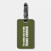 Ik zou liever in de Frank Kerk zijn. Bagagelabel (Achterkant verticaal)