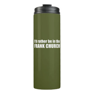 Ik zou liever in de Frank Kerk zijn. Thermosbeker