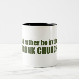 Ik zou liever in de Frank Kerk zijn. Tweekleurige Koffiemok