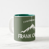 Ik zou liever in de Frank Kerk zijn. Tweekleurige Koffiemok (Voorkant links)