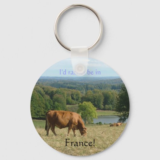 Ik zou liever in de Franse keyring zijn Sleutelhanger (Voorkant)