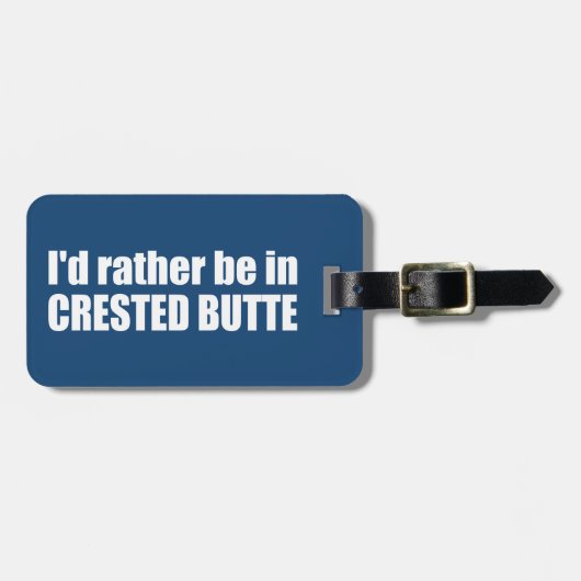 Ik zou liever in de klaploper zijn. bagagelabel (Voorkant horizontaal)