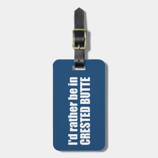 Ik zou liever in de klaploper zijn. bagagelabel (Voorkant verticaal)