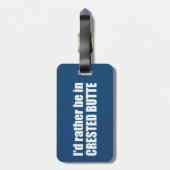 Ik zou liever in de klaploper zijn. bagagelabel (Achterkant verticaal)
