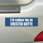 Ik zou liever in de klaploper zijn. bumpersticker (Op auto)