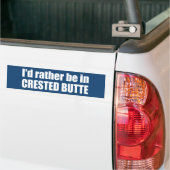 Ik zou liever in de klaploper zijn. bumpersticker (Op Truck)