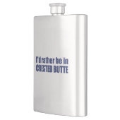 Ik zou liever in de klaploper zijn. flacon (Links)