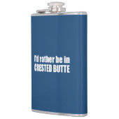 Ik zou liever in de klaploper zijn. heupfles (Links)
