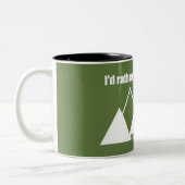 Ik zou liever in de klas zitten tweekleurige koffiemok (Links)