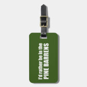 Ik zou liever in de pijnbomen zitten bagagelabel (Voorkant verticaal)