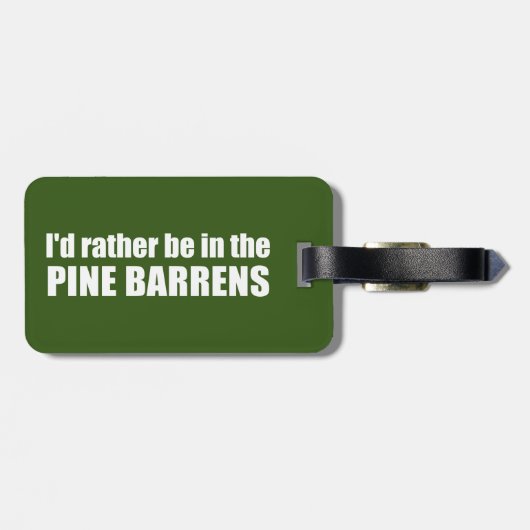 Ik zou liever in de pijnbomen zitten bagagelabel (Achterkant horizontaal)