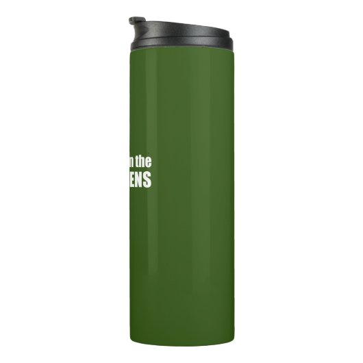 Ik zou liever in de pijnbomen zitten thermosbeker (Geroteerd rechts)