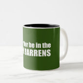 Ik zou liever in de pijnbomen zitten tweekleurige koffiemok (Voorkant rechts)