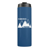 Ik zou liever in de Poconos-berg zijn Thermosbeker (Voorkant)