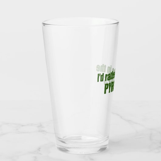 Ik zou liever in de Pyreneeën zijn Glas (Rechts)