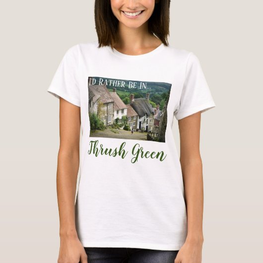 Ik zou liever in de spruitgroene T-shirt zijn (Voorkant)