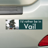 Ik zou liever in de valsneeuw zijn bumpersticker (Op auto)