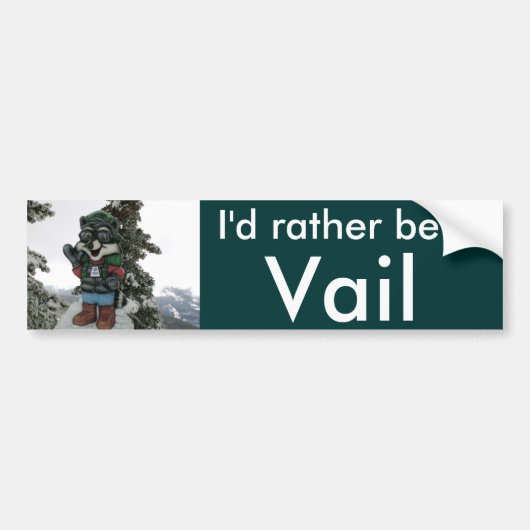 Ik zou liever in de valsneeuw zijn bumpersticker (Voorkant)