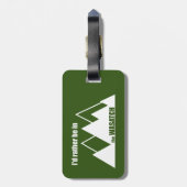 Ik zou liever in de Wasatch Mountains zijn Bagagelabel (Achterkant verticaal)